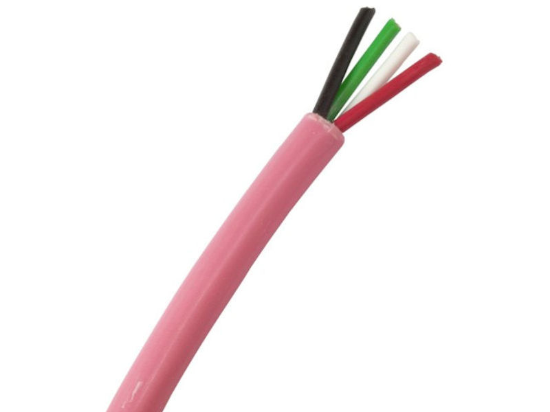 250m SAMSON 4 Core LSZH Speaker Cable PINK