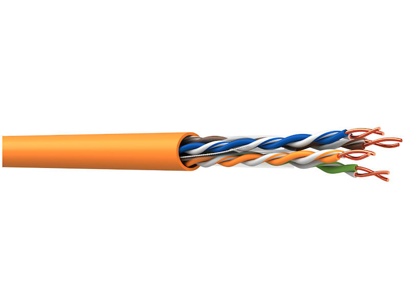 500m WEBNET CAT6a Orange (Drum)