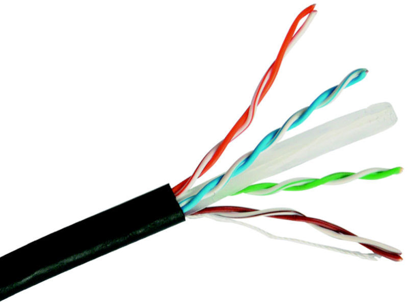 100m WEBNET CAT6 PE Black EXTERNAL (Drum)