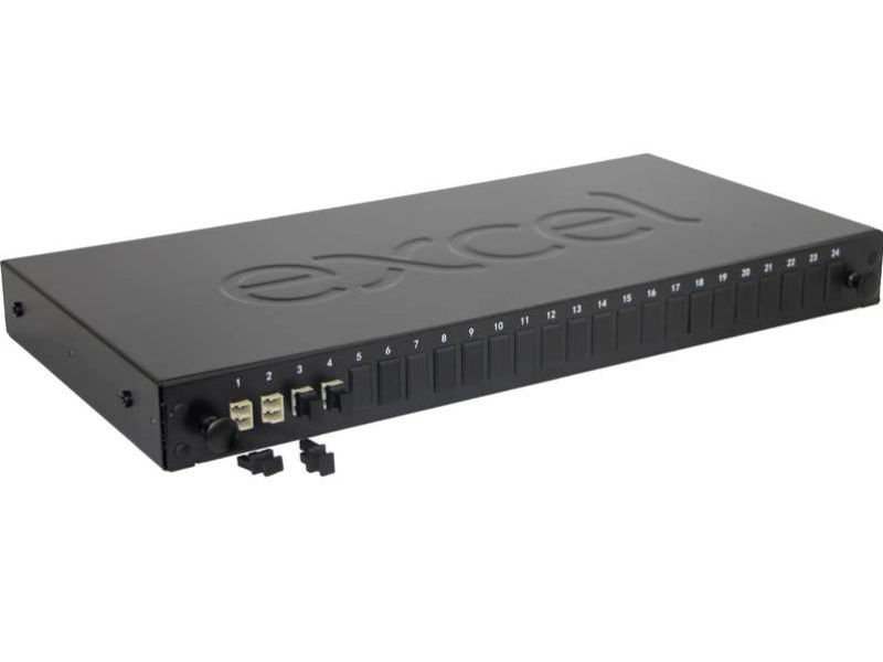 EXCEL 24 PORT PATCH PANEL - 8 WAY LC