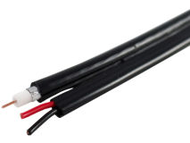 100m QC Shotgun CCTV RG59+DC PVC Black