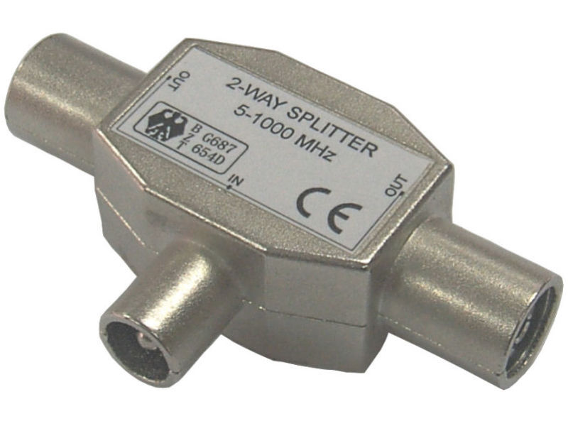 102 FF/M 2 Way Splitter Metal Y Shape