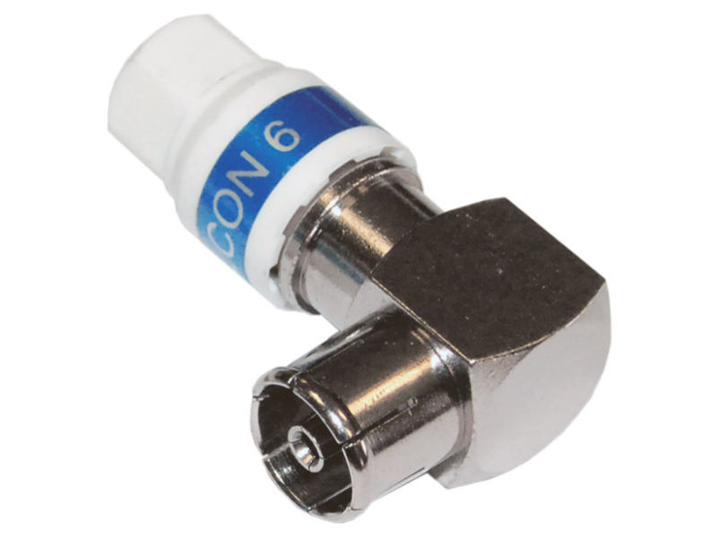 (1) CABELCON Coax Plug Female RIGHT ANGLE