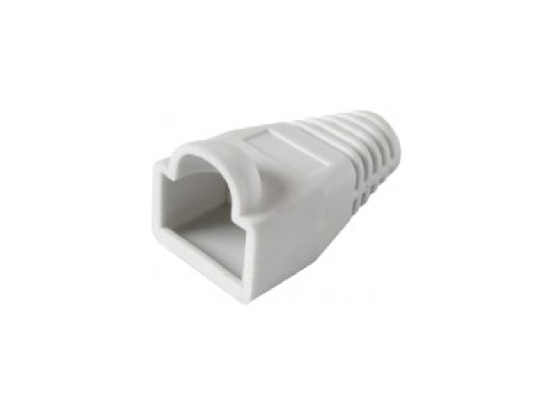 (10) RJ45 Rubber Boot WHITE (Bag of Ten)