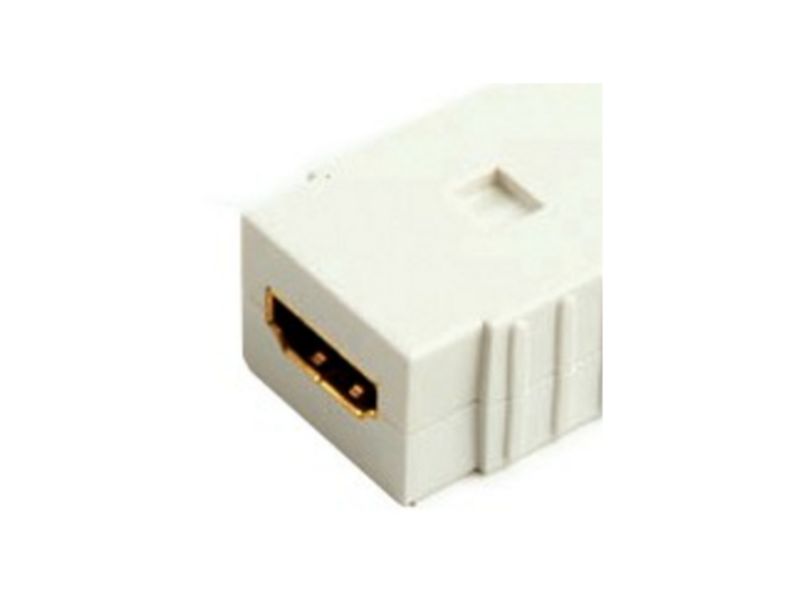 SAMSON HDMI Straight Coupler Plastic WHITE