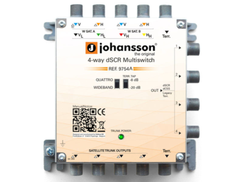 JOHANSSON 4 Way Sky Q™ Multiswitch Active
