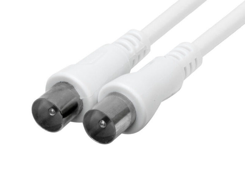 2m BLAKE Flylead Coax Plug-Plug WHITE