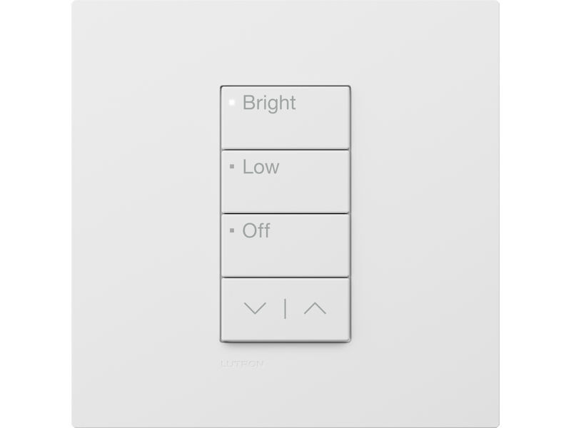 LUTRON RA3 3 Button Intensity Pico WHITE