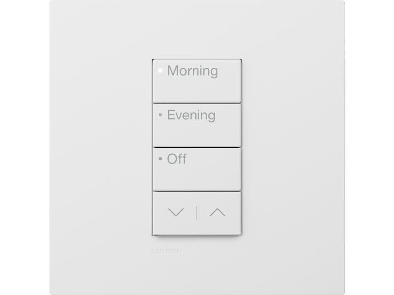 LUTRON RA3 3 Button Time Of Day WHITE
