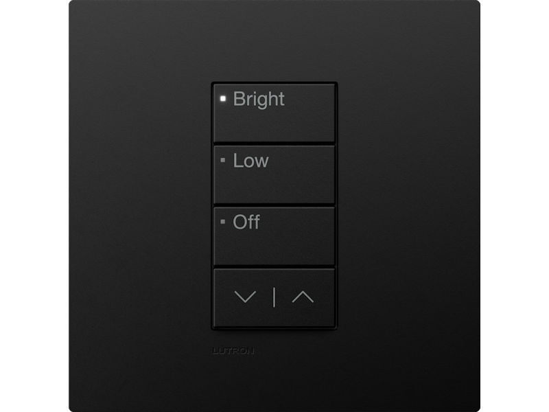 LUTRON RA3 3 Button Intensity Pico BLACK