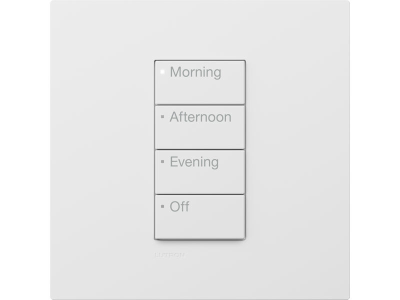 LUTRON RA3 4 Button Time Of Day WHITE