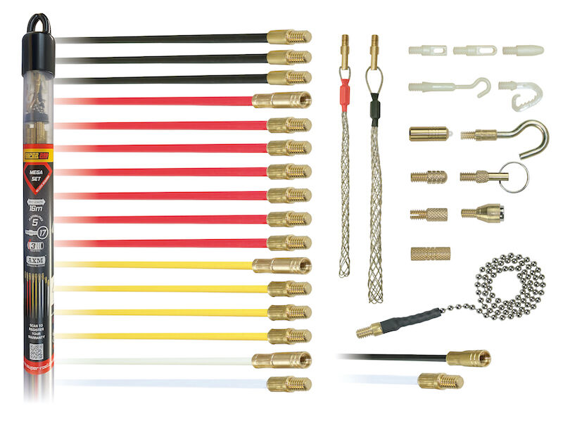 SUPER ROD Mega Cable Puller Set - 16m