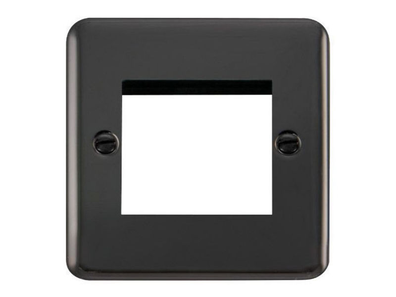 CLICK 1 Gang - Twin Aperture Black Nickel