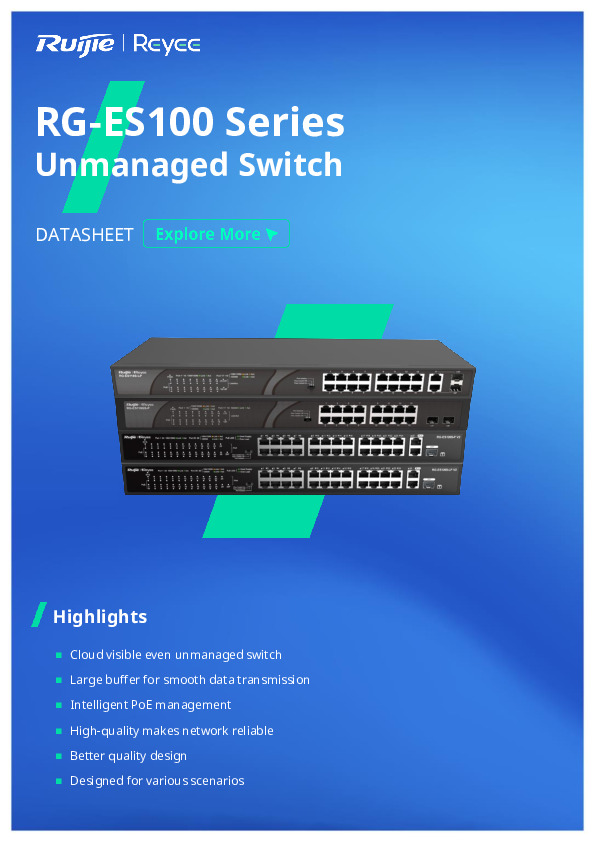 RUIJIE 24-Port 10/100Mbps Switch