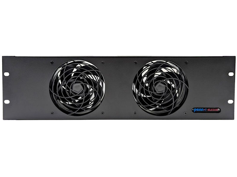 PENN-ELCOM 3U Quiet Rack Twin Fan