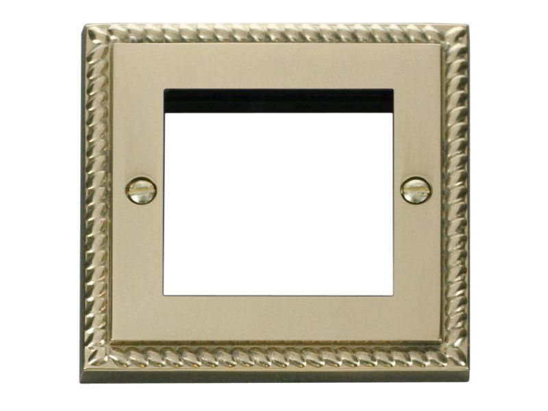 CLICK DECO Outlet Georgian Brass 2 Module
