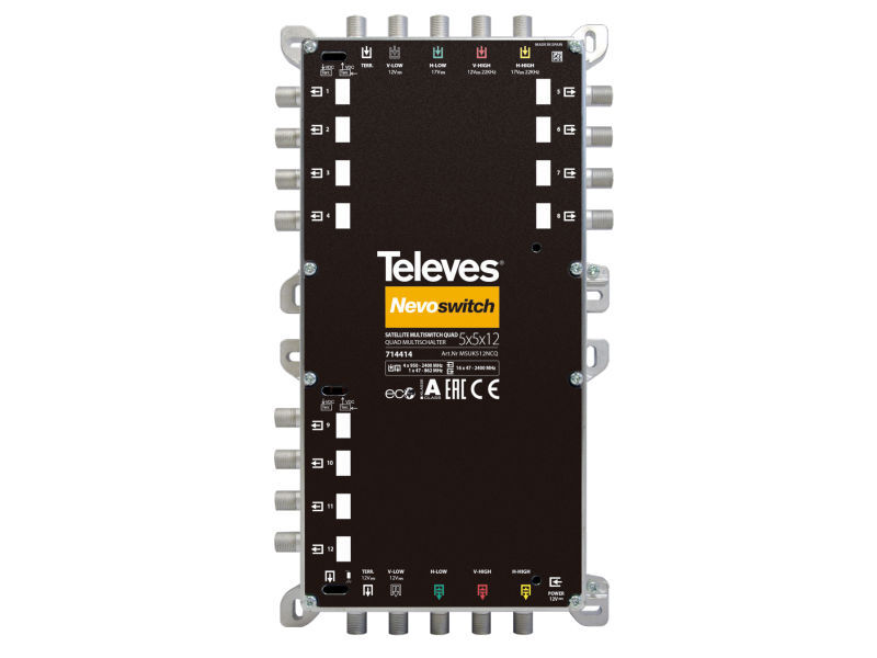 TELEVES Nevoswitch QUAD 5x5x12 CASCADE
