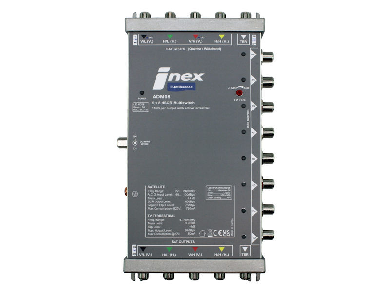 ANTIFERENCE iNex 8 Way Sky Q™ Multiswitch