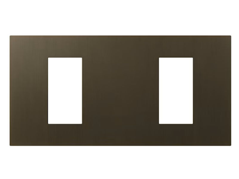 LUTRON RA3 Double Faceplate AGED BRONZE