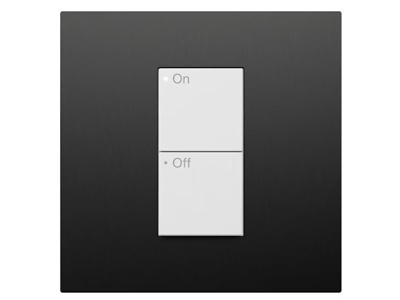 LUTRON RA3 Single Faceplate METAL GRAPHITE