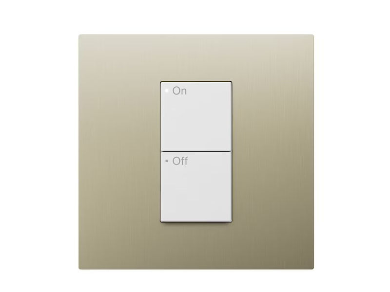 LUTRON RA3 Single Faceplate METAL CHAMPAGN