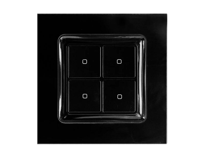 SHELLY 4 Button Wall Switch BLACK