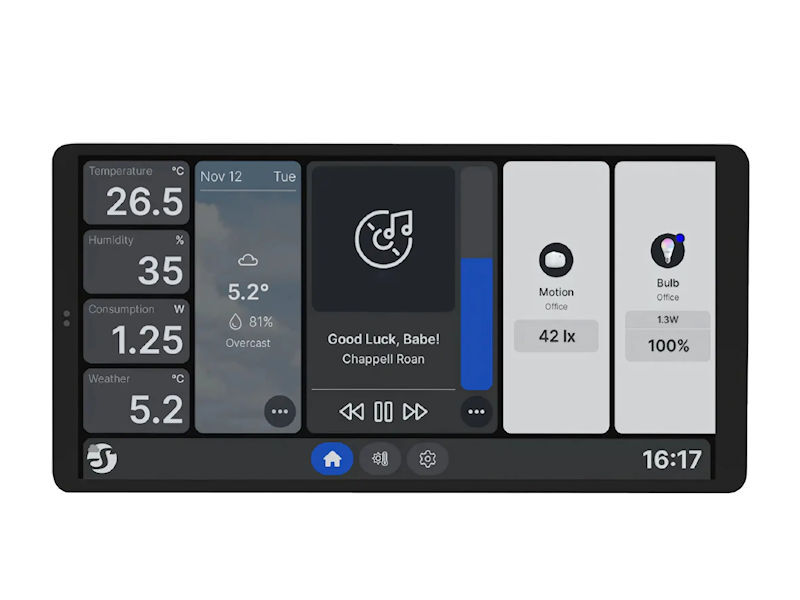 SHELLY Touch Screen Wall Display BLACK