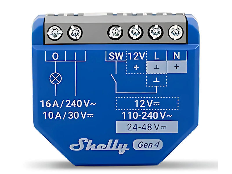 SHELLY 1 Gen4 WiFi & Zigbee Smart Switch