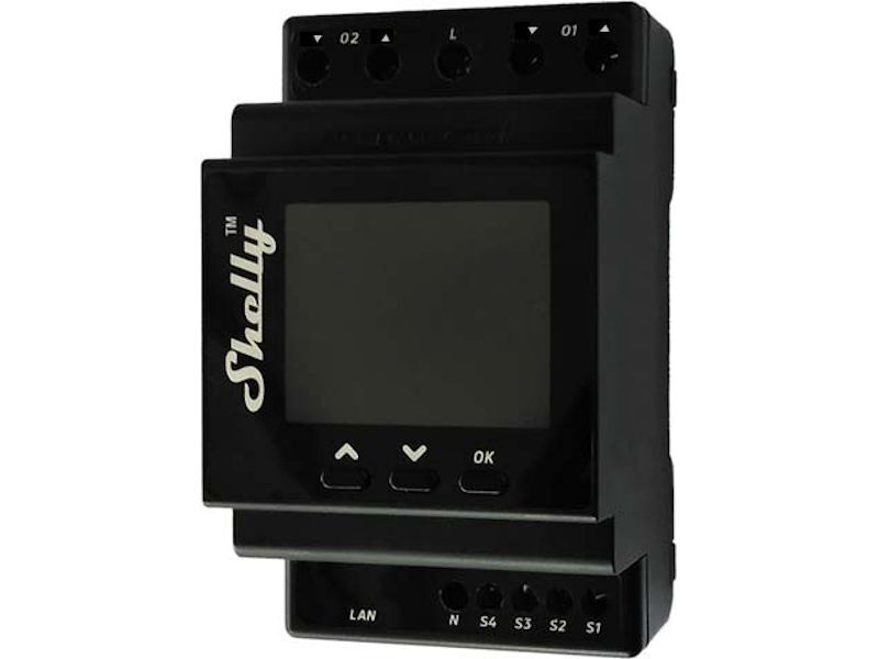SHELLY Pro Dual Cover PM Din Rail Mounted