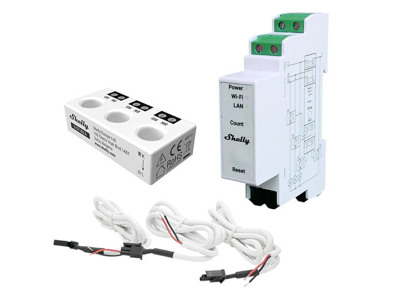 SHELLY Single/3Phase DIN Rail Energy Meter