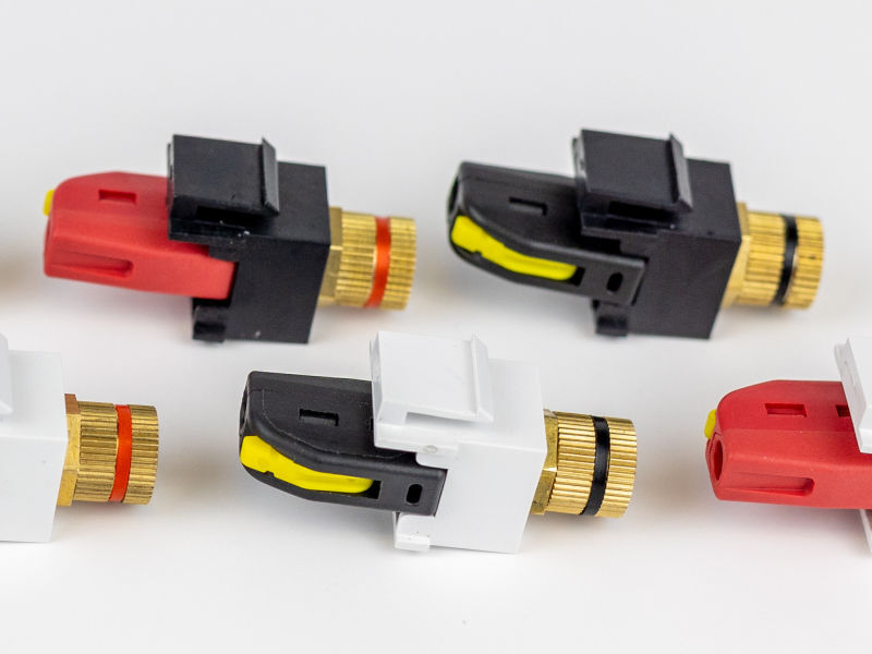 (8) SPEAKER SNAP Keystone Binding Post BK