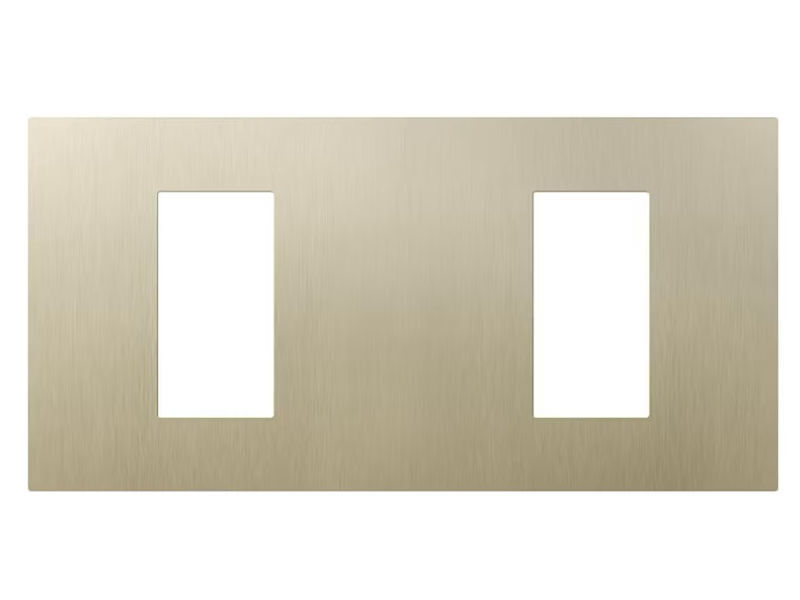 LUTRON RA3 Double Faceplate CHAMPAGNE