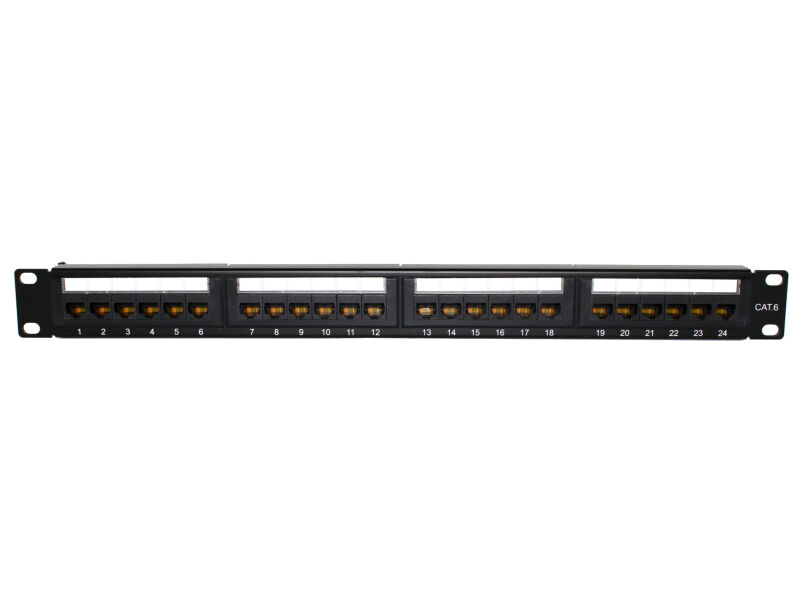 CLEAR FLOW 24 Port CAT6 Patch Panel