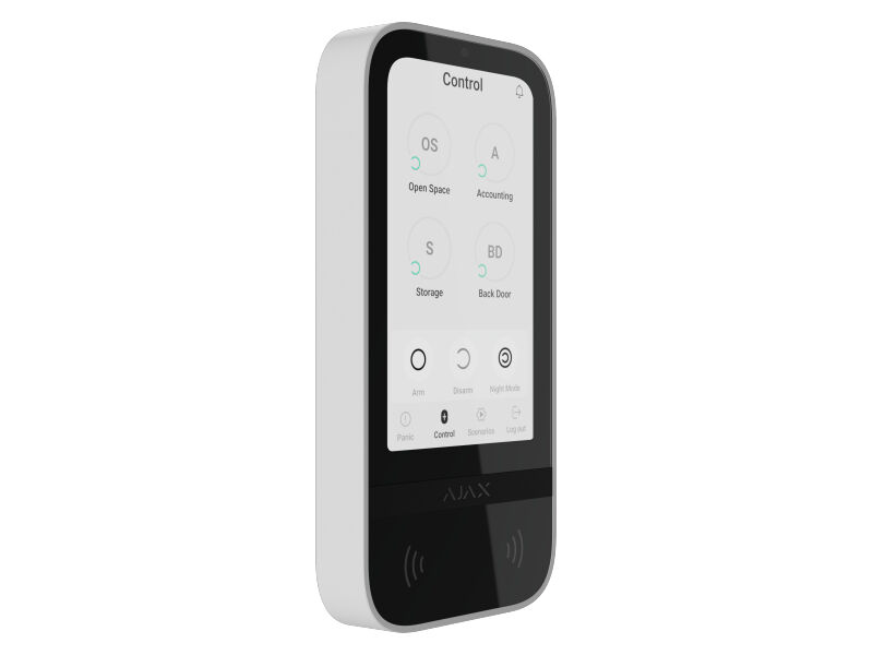 AJAX KeyPad TouchScreen ASP White