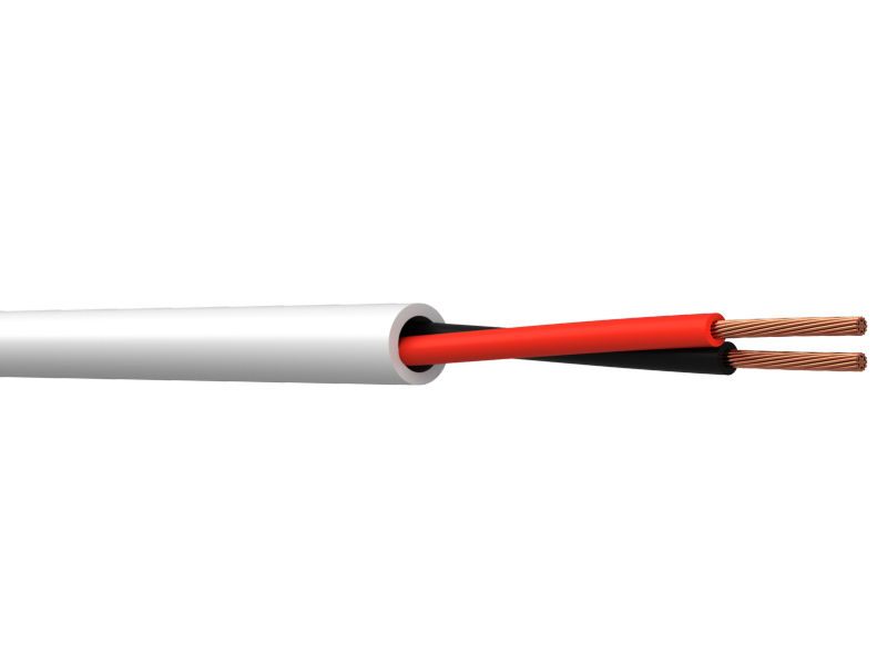 (m) WEBRO 2 Core LSZH Speaker Cable WHITE