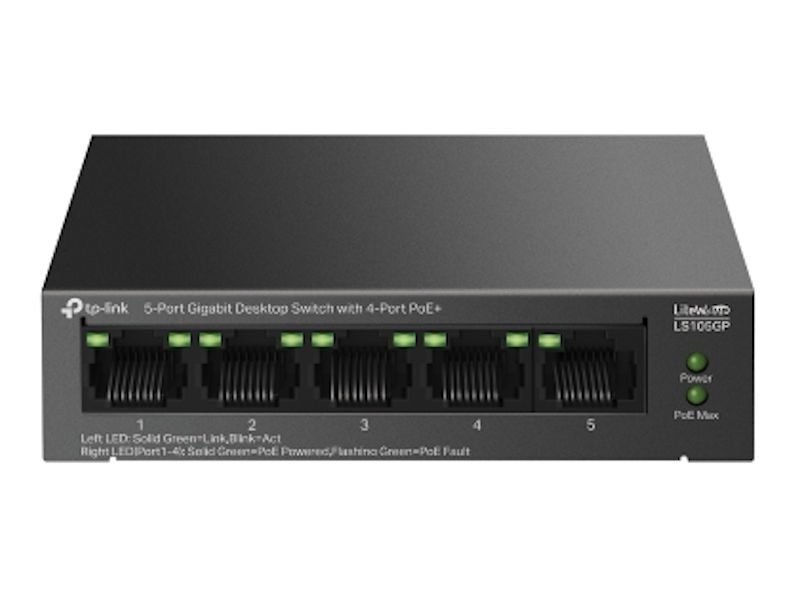 TP-LINK 5 Unmanaged POE+ Switch