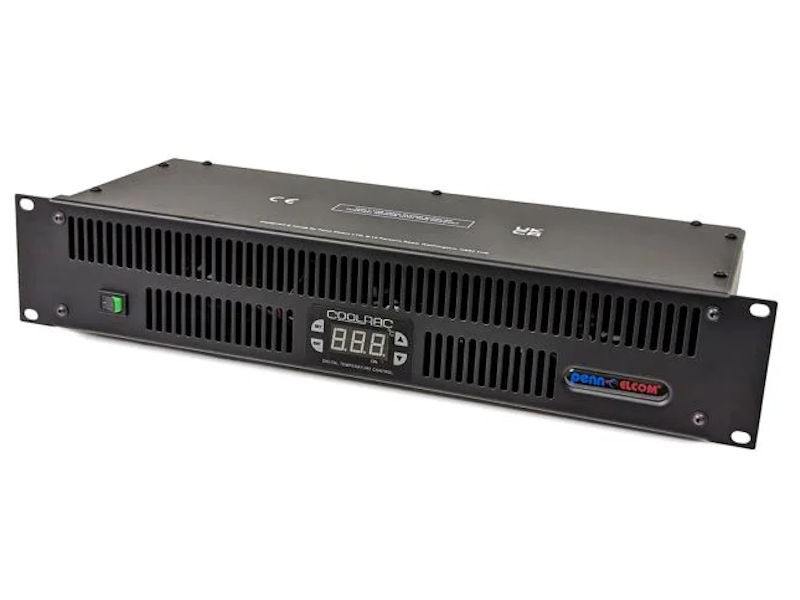 PENN-ELCOM 2U Digital Quiet Fan Rack Mount