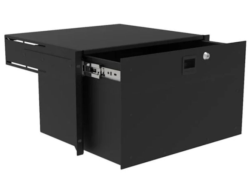 PENN-ELCOM 6U Heavy Duty Rack Mount Drawer