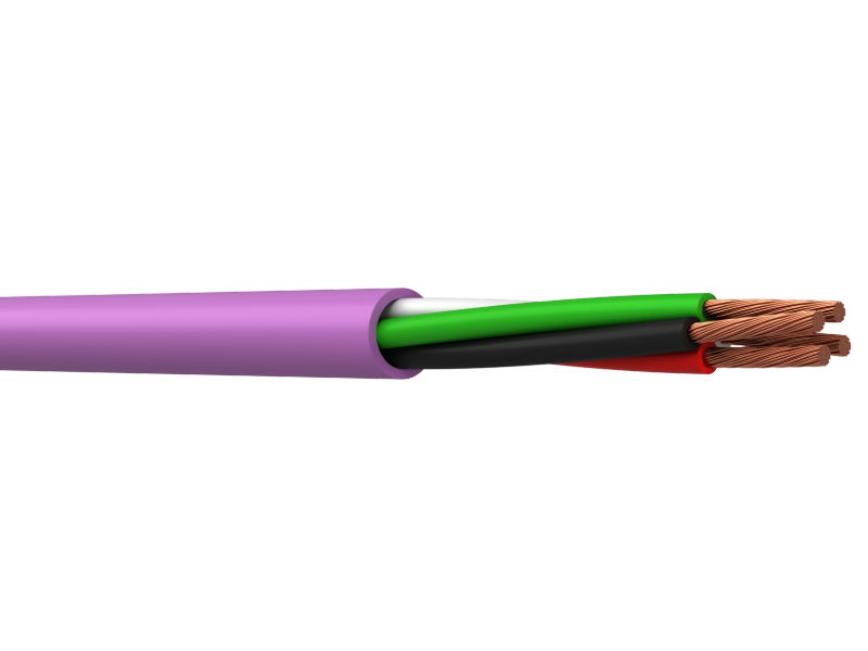 (m) WEBRO 4 Core LSZH Speaker Cable VIOLET