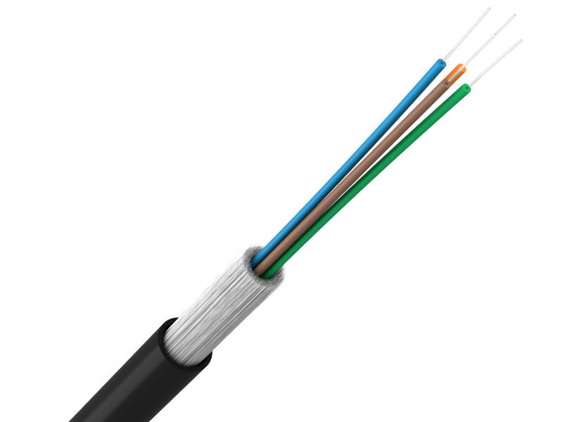 250m 4 Fibre OS2 Tight Buffered LSZH Black