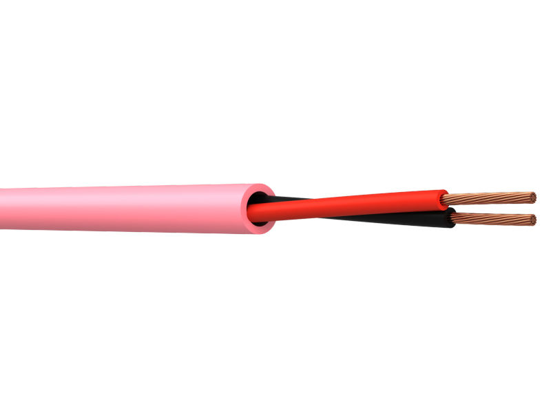 (m) WEBRO 2 Core LSZH Speaker Cable PINK