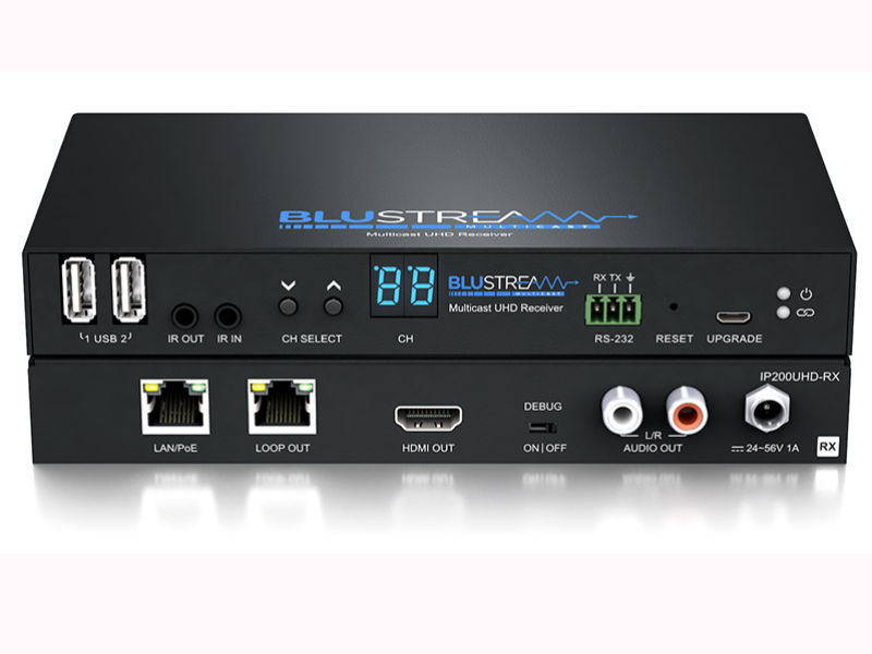 BLUSTREAM Multicast UHD Video Over IP - RX