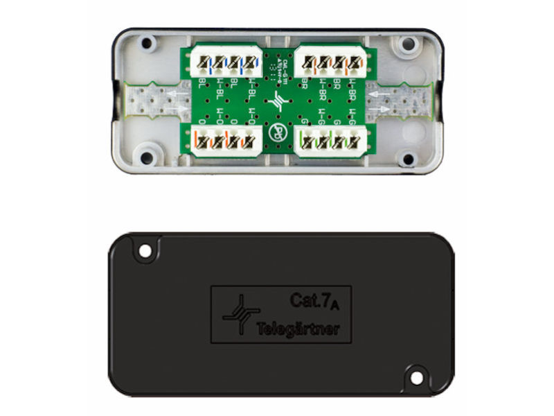 (1) TELEGARTNER Inline Conn Module CAT7a
