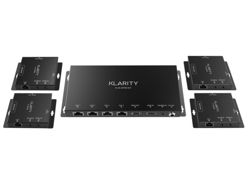 KLARITY HDMI Over CAT x4 Way KIT