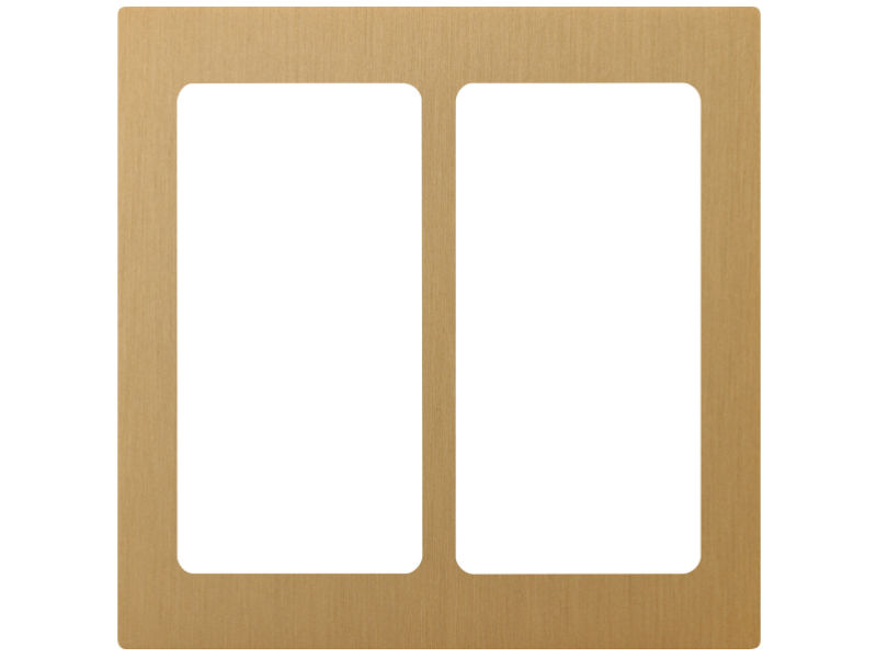 LUTRON Pico Metal 2 Gang SATIN BRASS