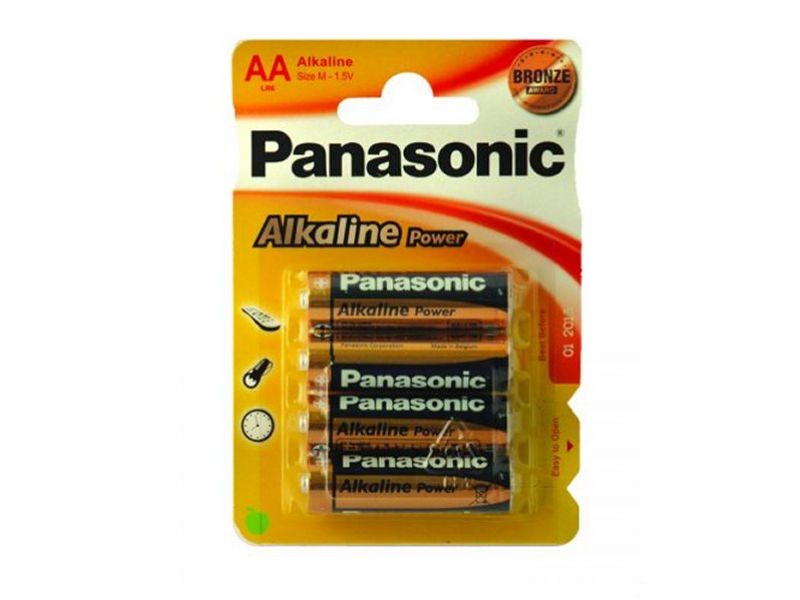 (4) PANASONIC 'AA' Alkaline Batteries