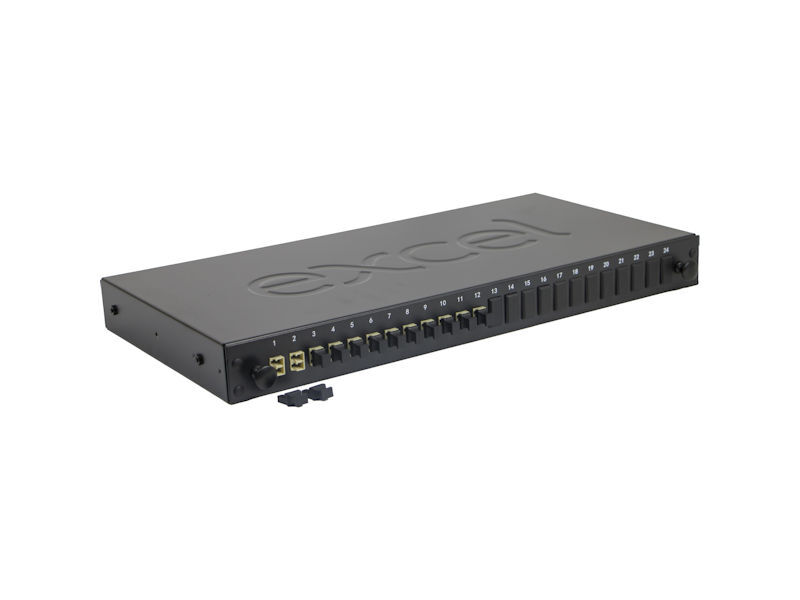 EXCEL 24 PORT PATCH PANEL - 24 WAY LC