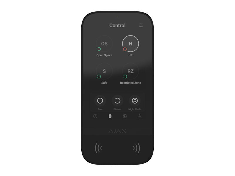 AJAX KeyPad TouchScreen ASP Black