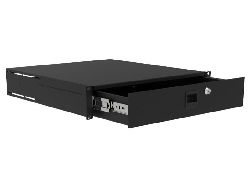 PENN-ELCOM 2U Heavy Duty Rack Mount Drawer