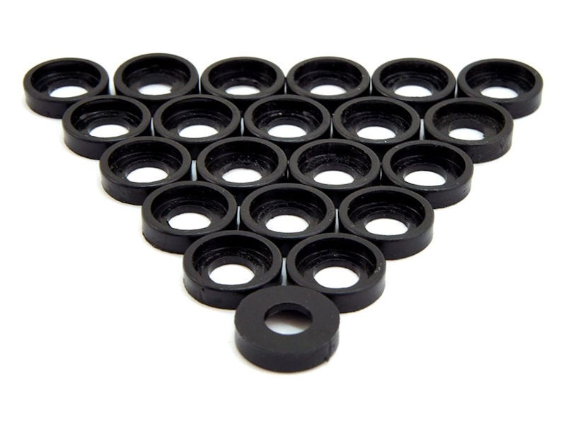 (50) PENN-ELCOM M6 Cup Washers BLACK